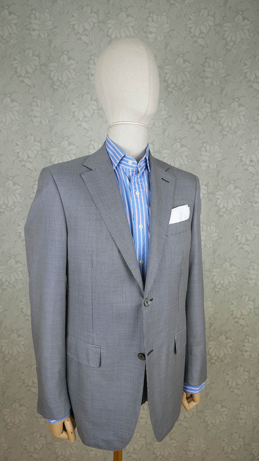 Canali, blue cashmere jacket, size 50, slim