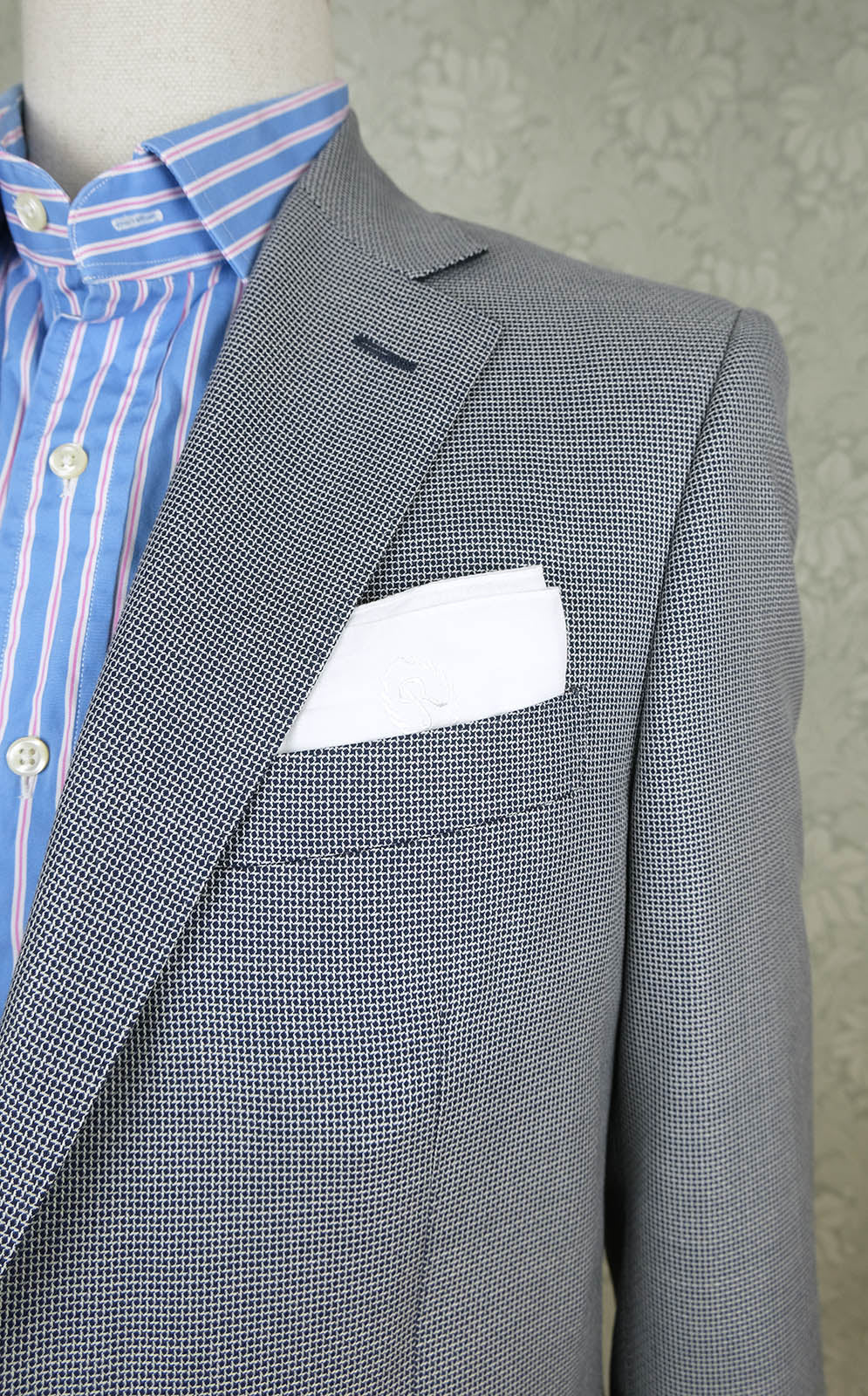 Canali, blue cashmere jacket, size 50, slim