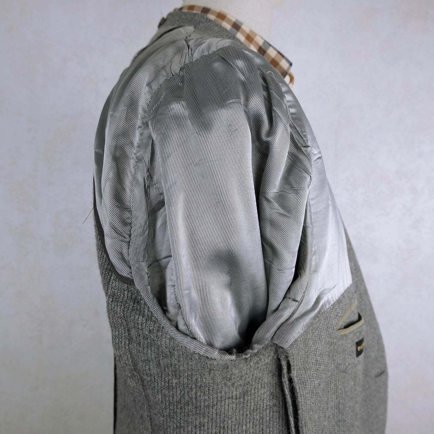 Corneliani, harmaa irtotakki, koko 58, Easy Jacket, neulottu