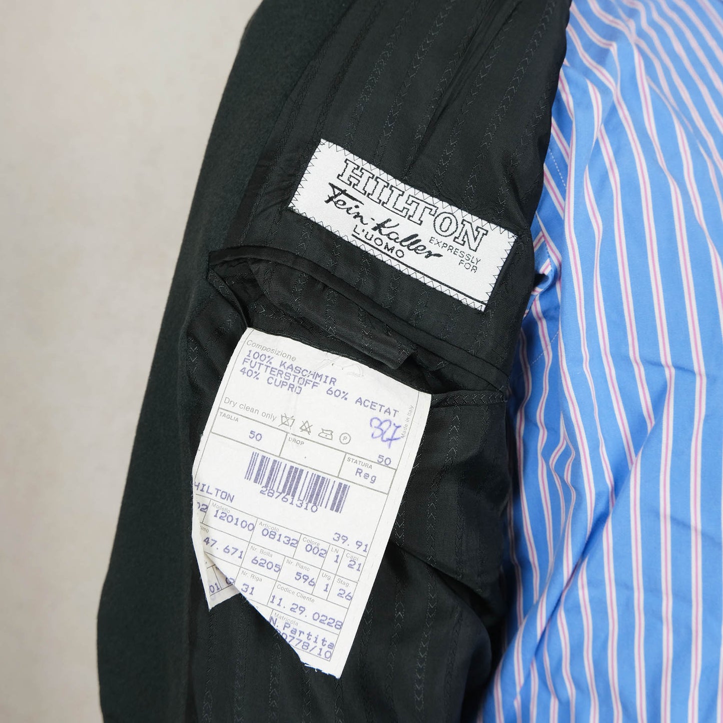 Hilton, pullonvihreä irtotakki, koko 54, suloista kashmirvillaa