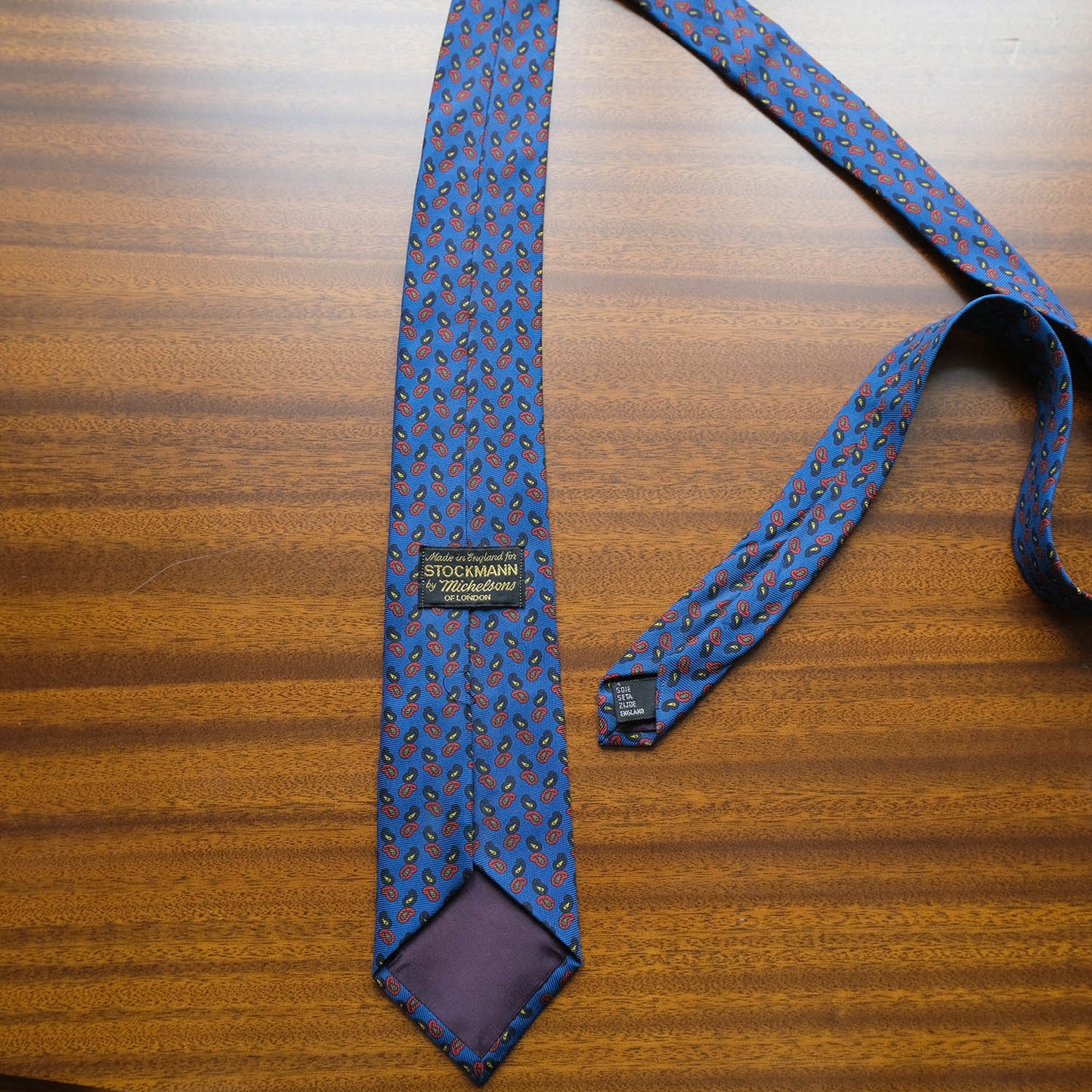 Hermès, blue-gray silk tie, made in France