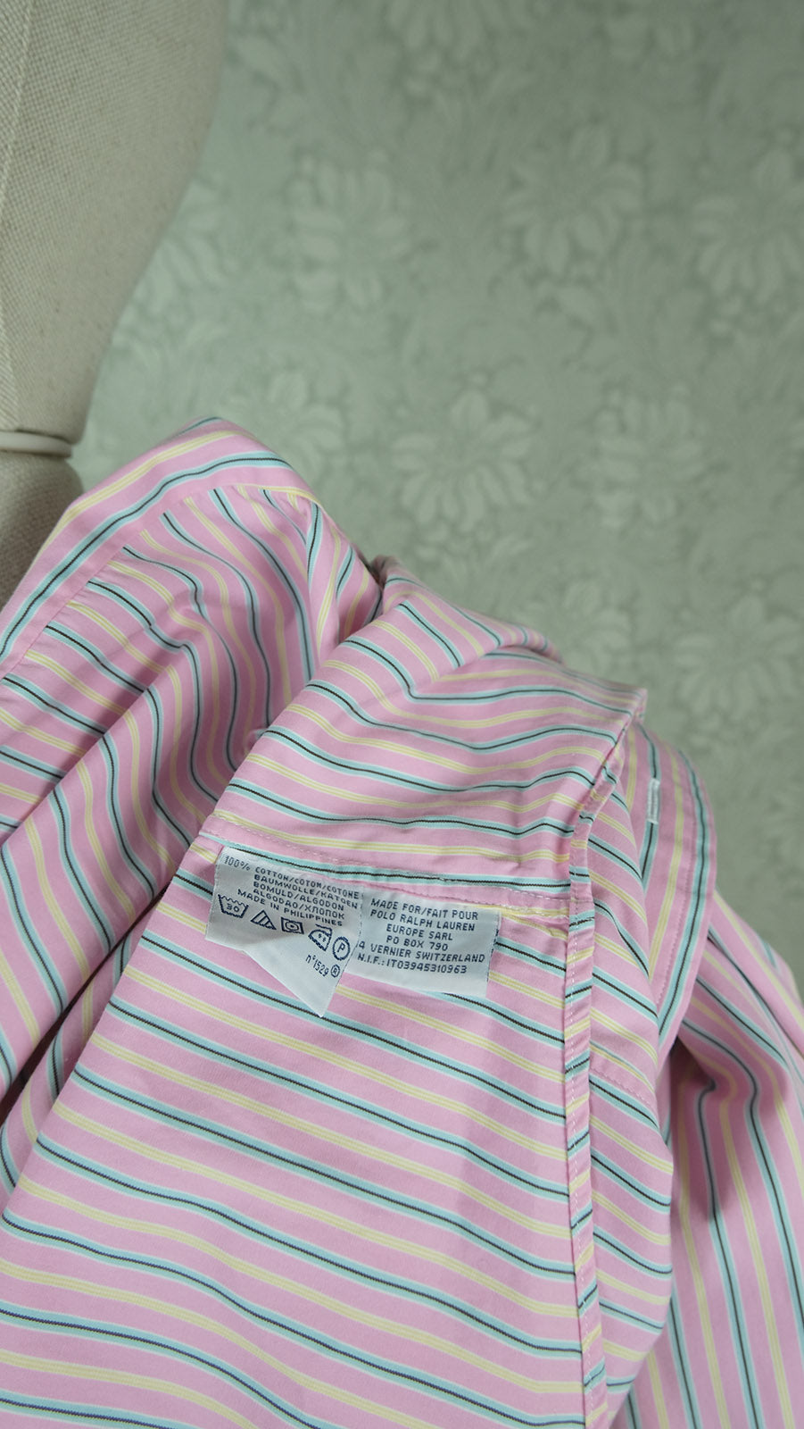 Eton, blue formal collar shirt, size 45