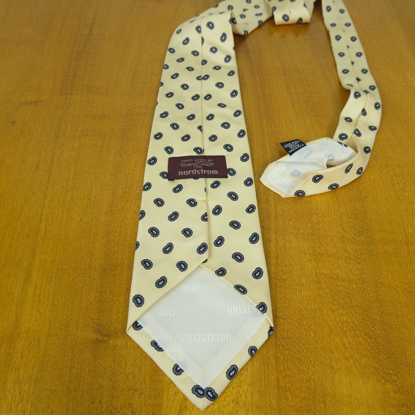 Hermès, blue-gray silk tie, made in France