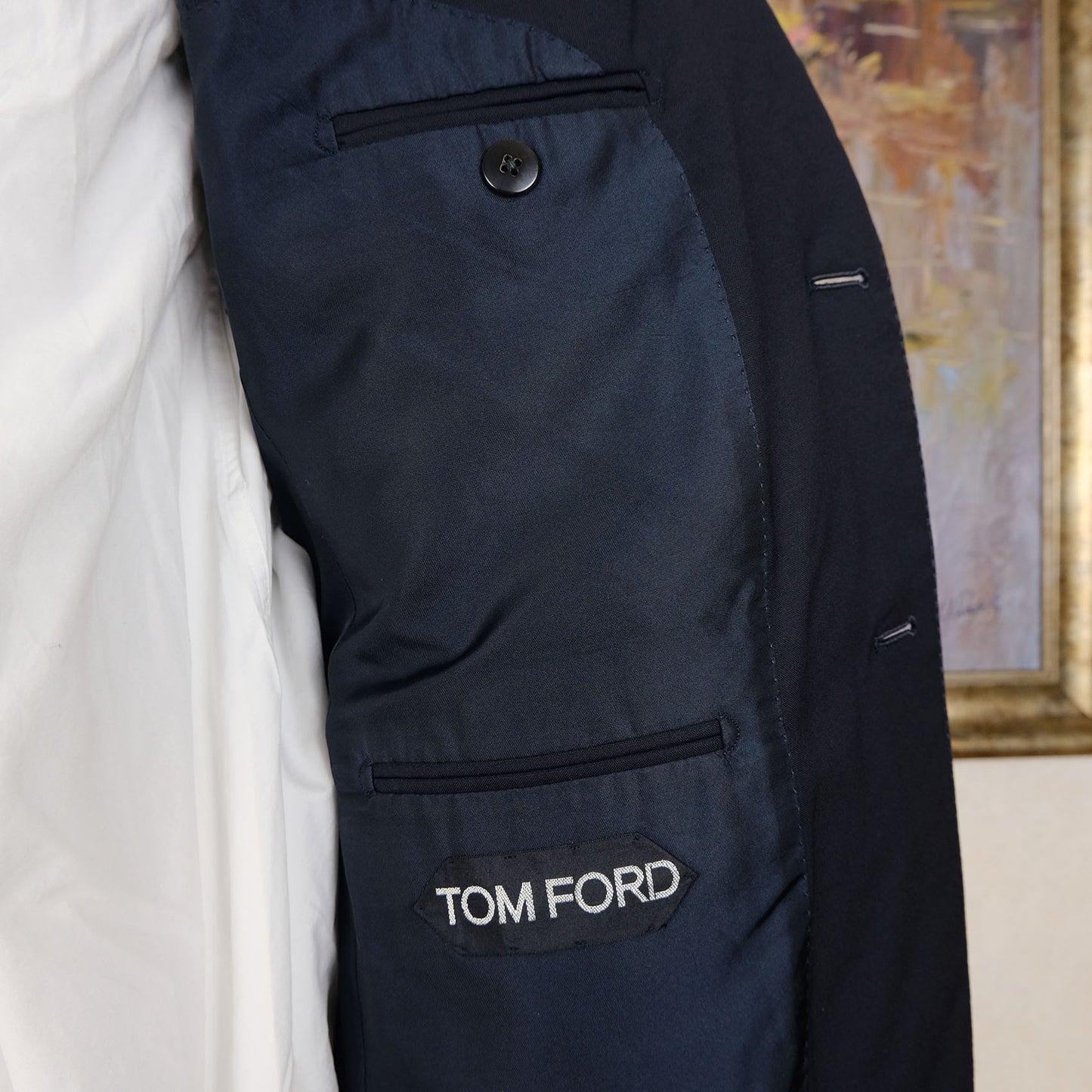 Tom Ford, hand made blue suit, size 38UK, slim, RRP 5000 e