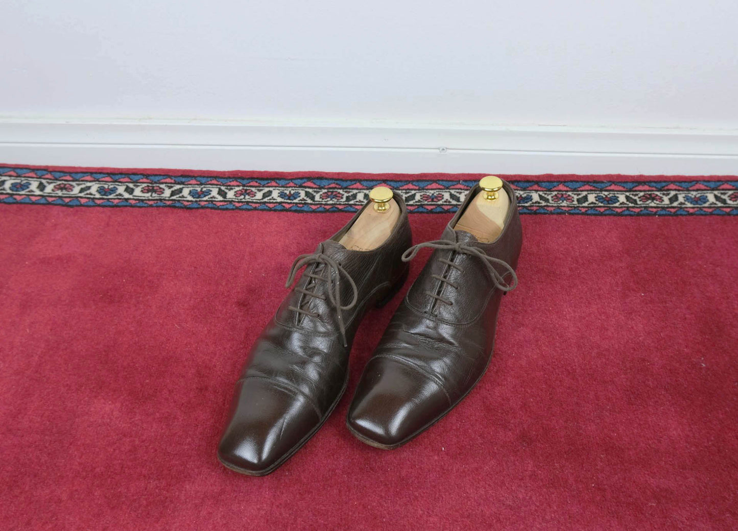 Prada, ruskeat nauhakengät, koko 41