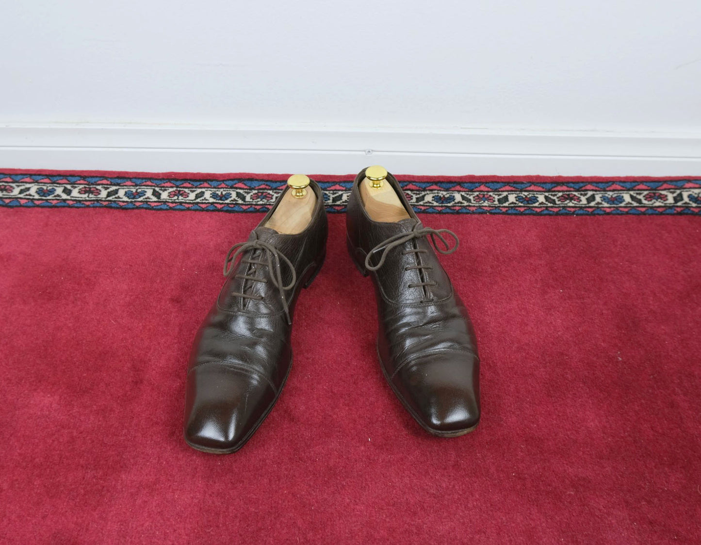 Prada, ruskeat nauhakengät, koko 41