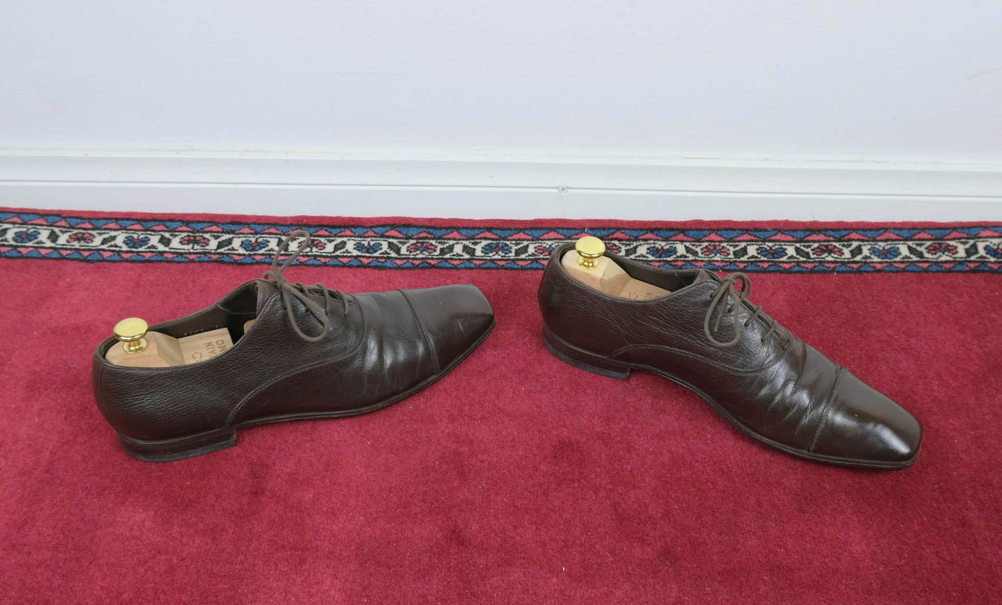 Prada, ruskeat nauhakengät, koko 41