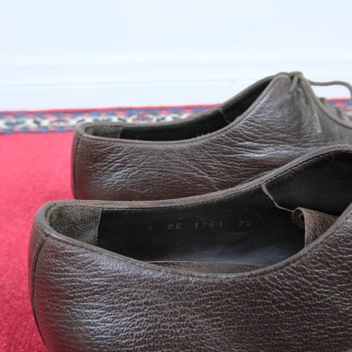 Prada, ruskeat nauhakengät, koko 41