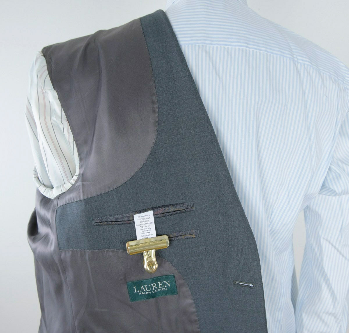 Ralph Lauren, smart grey suit, wool, size 42UK