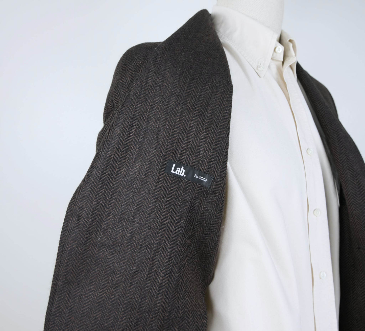 Pal Zileri, ruskea tweed-takki, koko 48