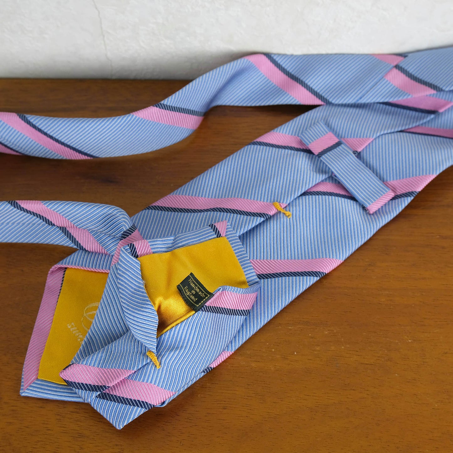 Hermès, blue-gray silk tie, made in France