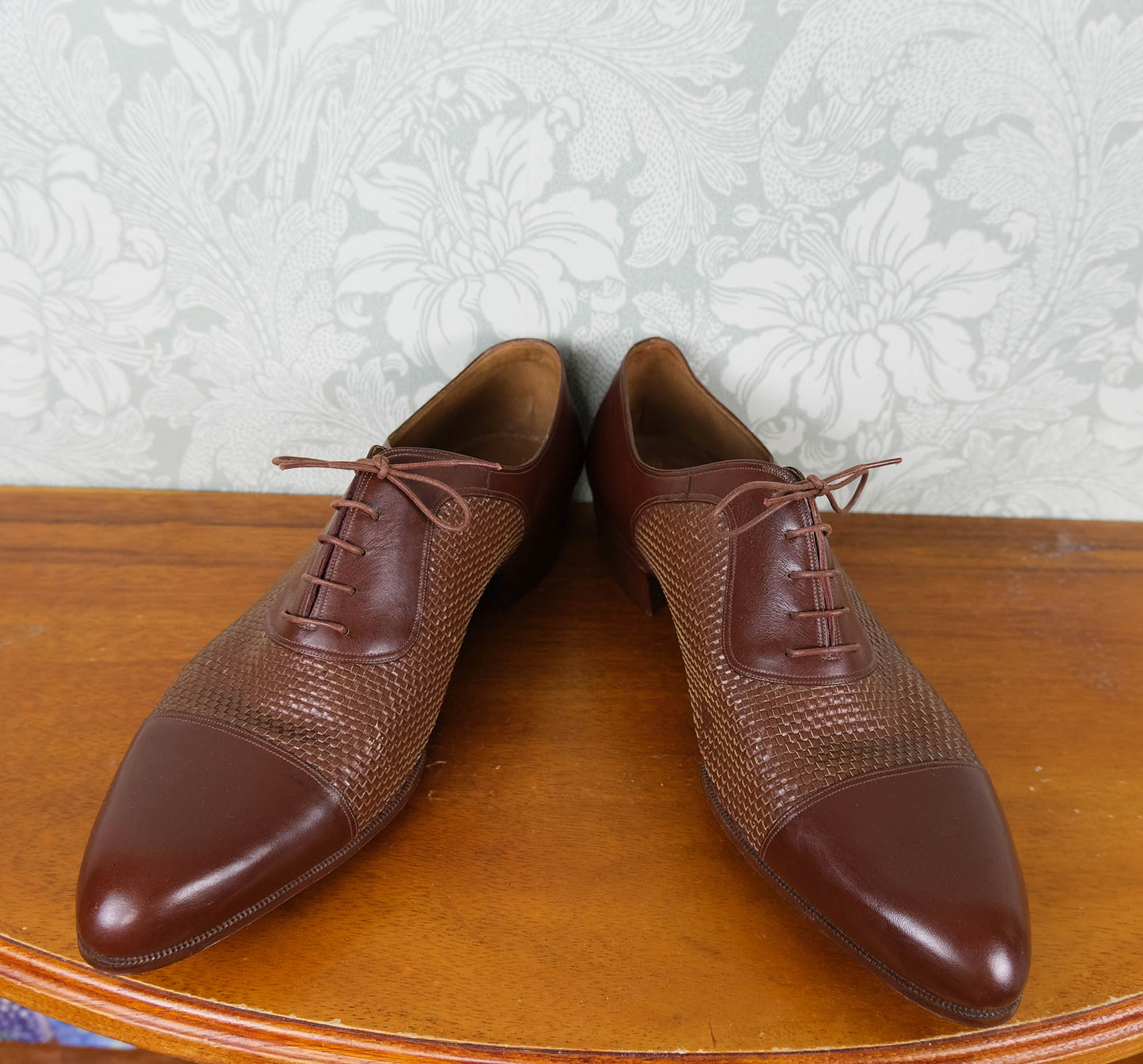 Vergelio Milano, brown deadstock vintage shoes, size 7UK