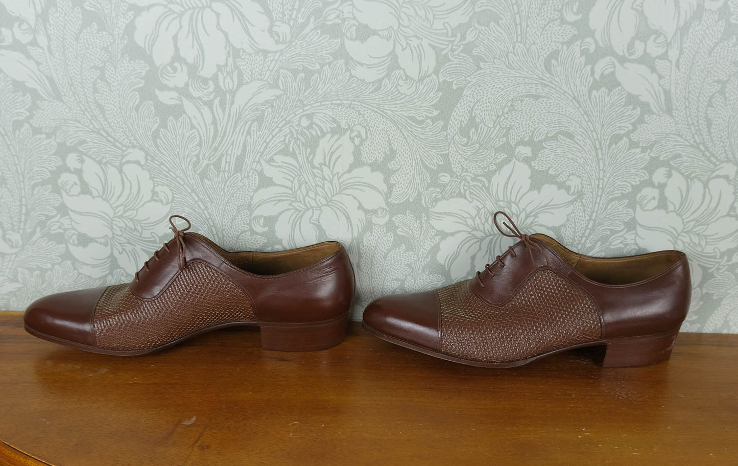 Vergelio Milano, brown deadstock vintage shoes, size 7UK