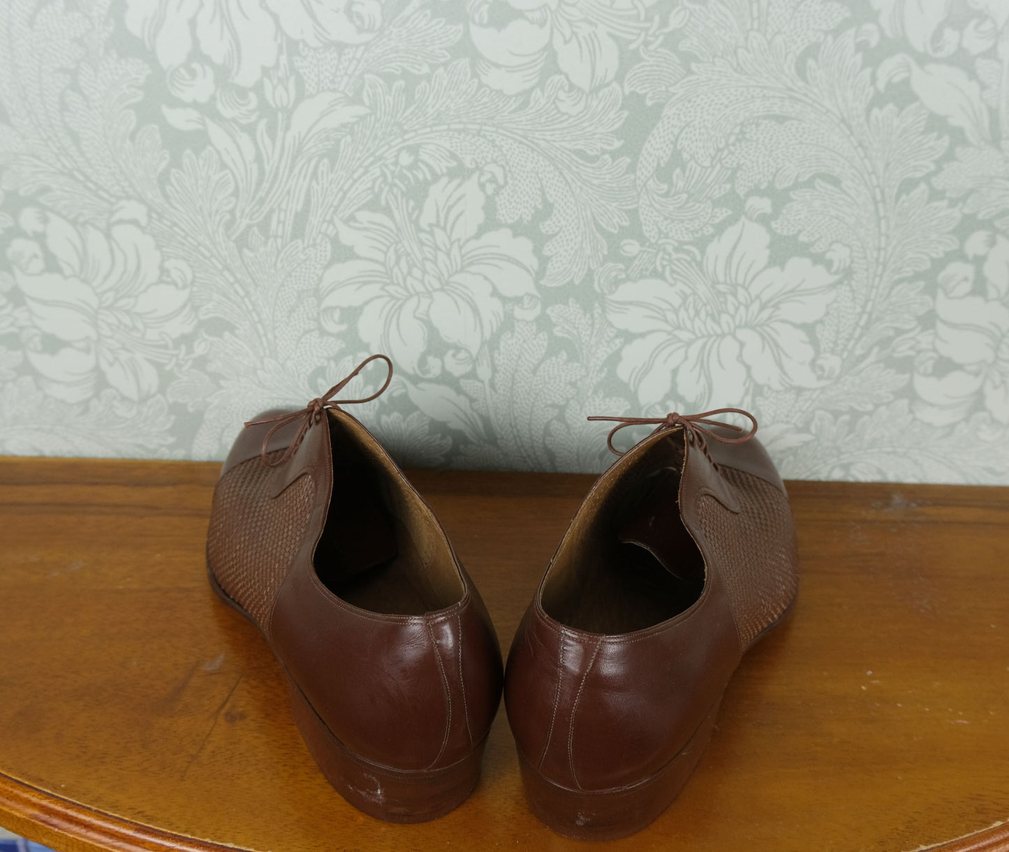 Vergelio Milano, brown deadstock vintage shoes, size 7UK