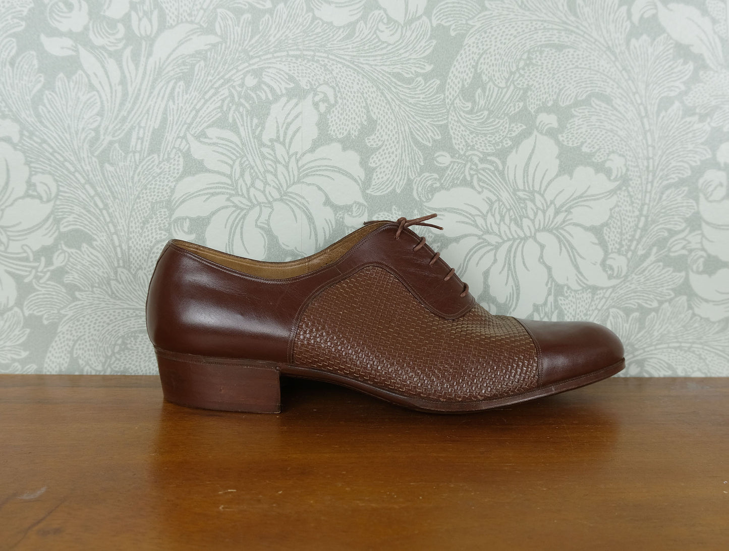 Vergelio Milano, brown deadstock vintage shoes, size 7UK
