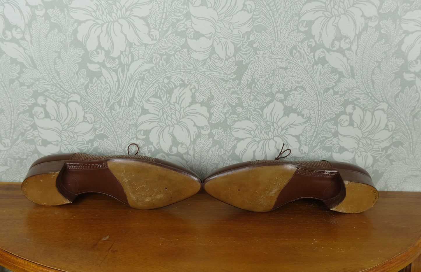 Vergelio Milano, brown deadstock vintage shoes, size 7UK
