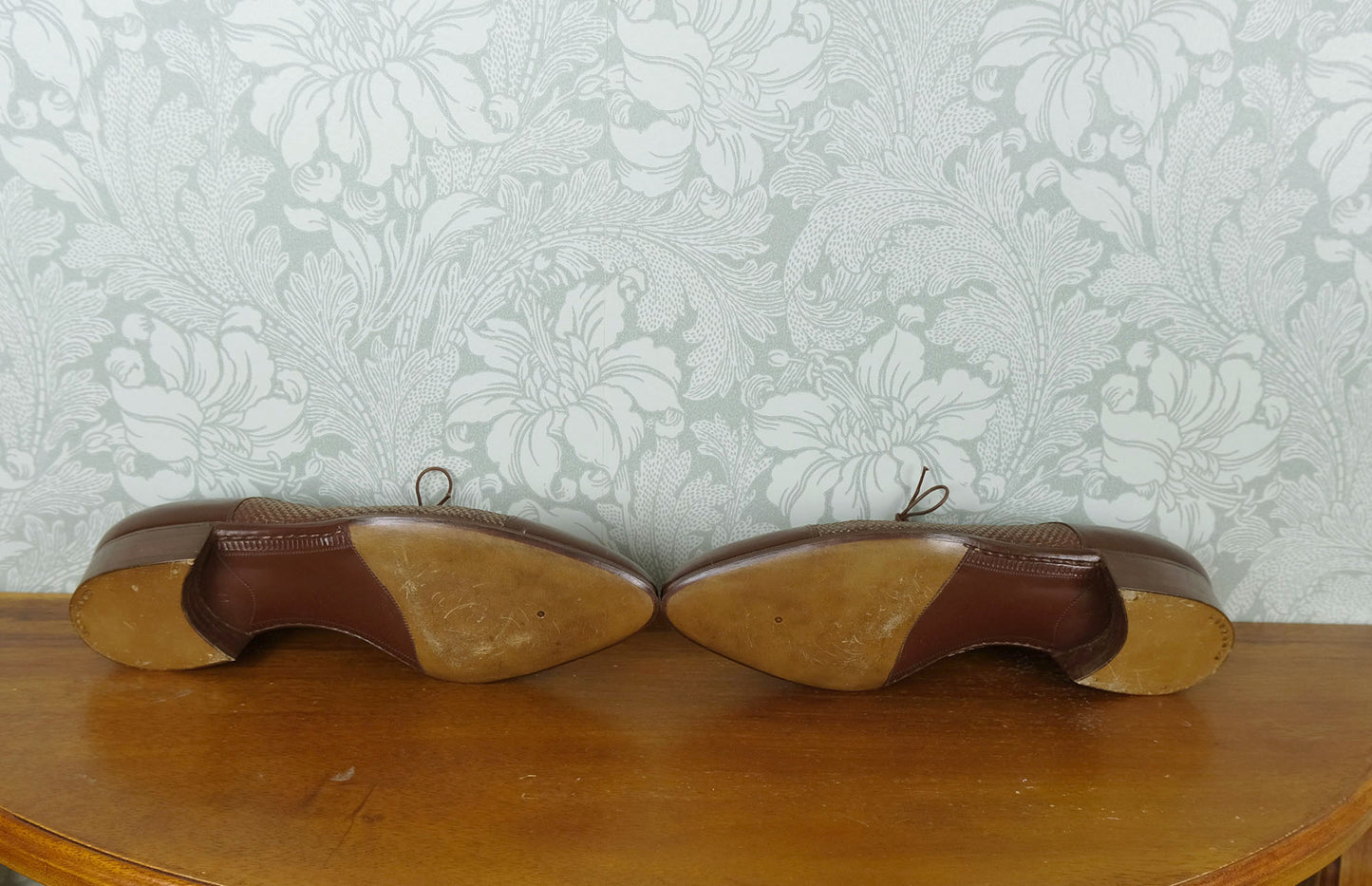 Vergelio Milano, ruskeat käsintehdyt kengät, koko 41, vintage, käyttämätön