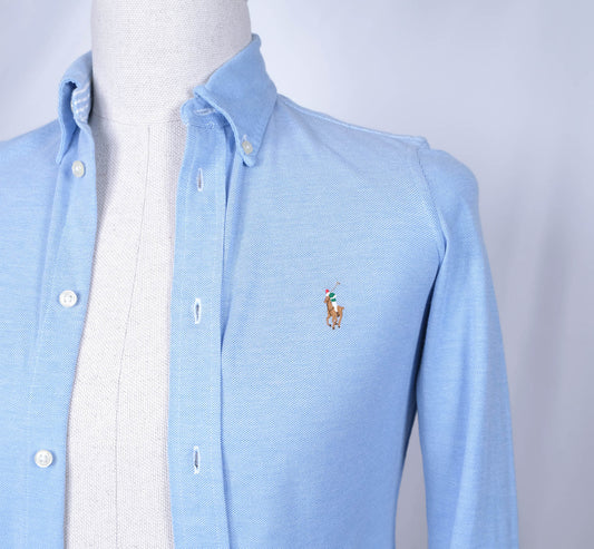 Polo Ralph Lauren, boys' button-down shirt, size XS, pique fabric