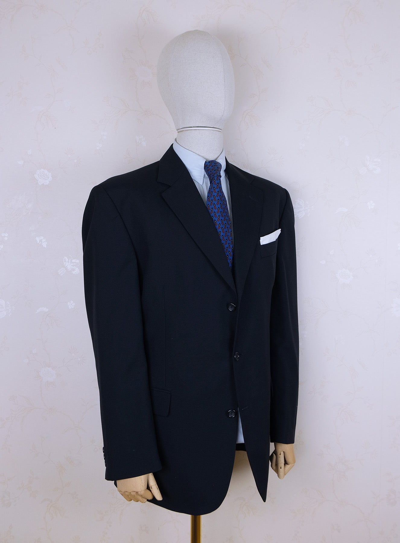 Paul and Shark, dark business suit, size 46UK, cotton