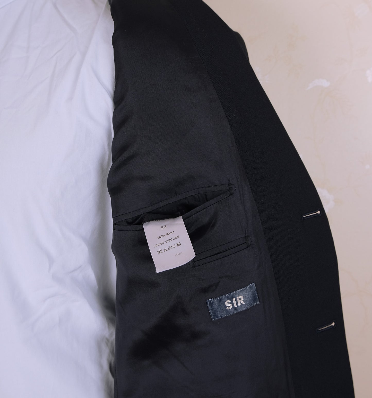 Paul and Shark, dark business suit, size 46UK, cotton