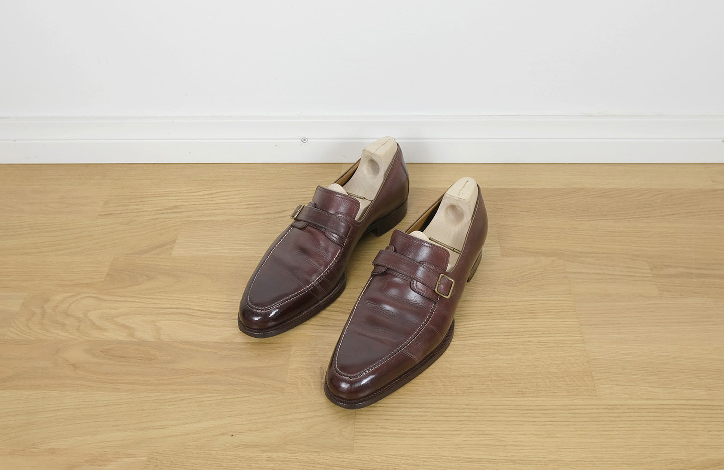 Saint Crispin's, hand made brown loafers, size 7.5UK, RRP 1674 e