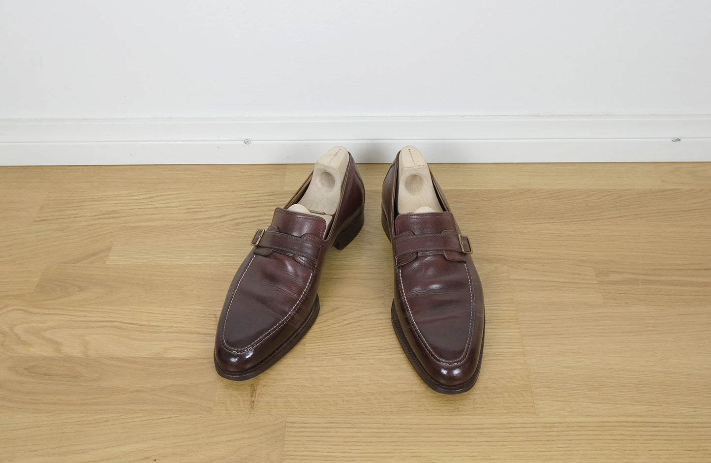 Saint Crispin's, hand made brown loafers, size 7.5UK, RRP 1674 e