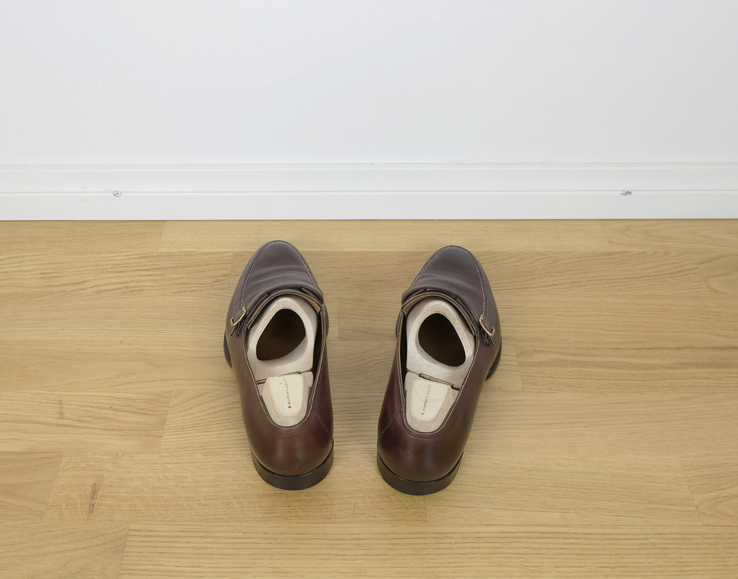 Saint Crispin's, hand made brown loafers, size 7.5UK, RRP 1674 e