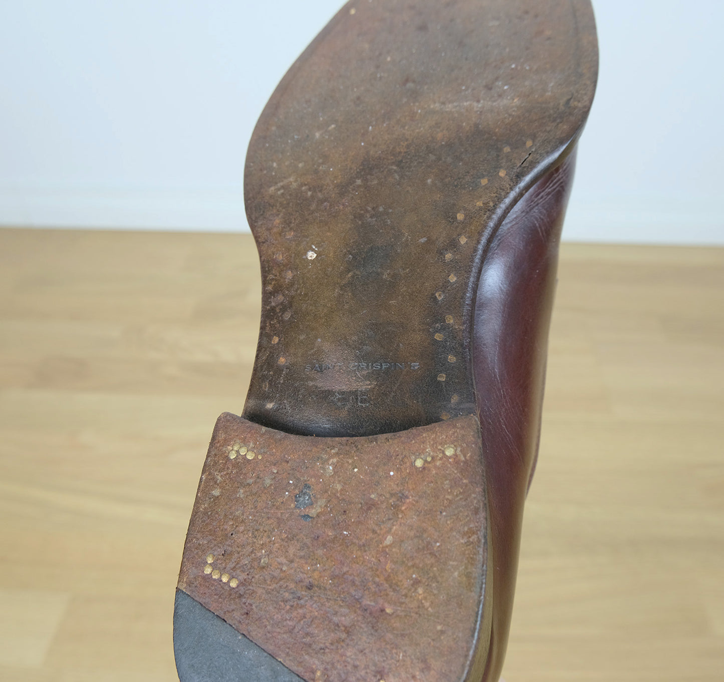 Saint Crispin's, hand made brown loafers, size 7.5UK, RRP 1674 e