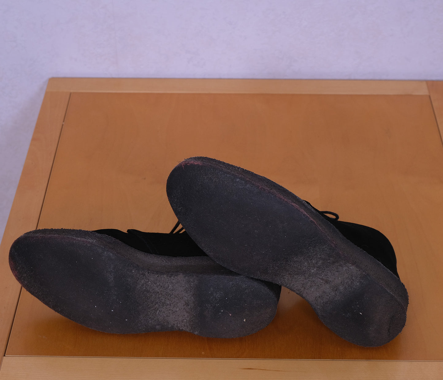 Sanders, mustat chukka-kengät, koko 42.5, mokkanahkaa, kumipohja