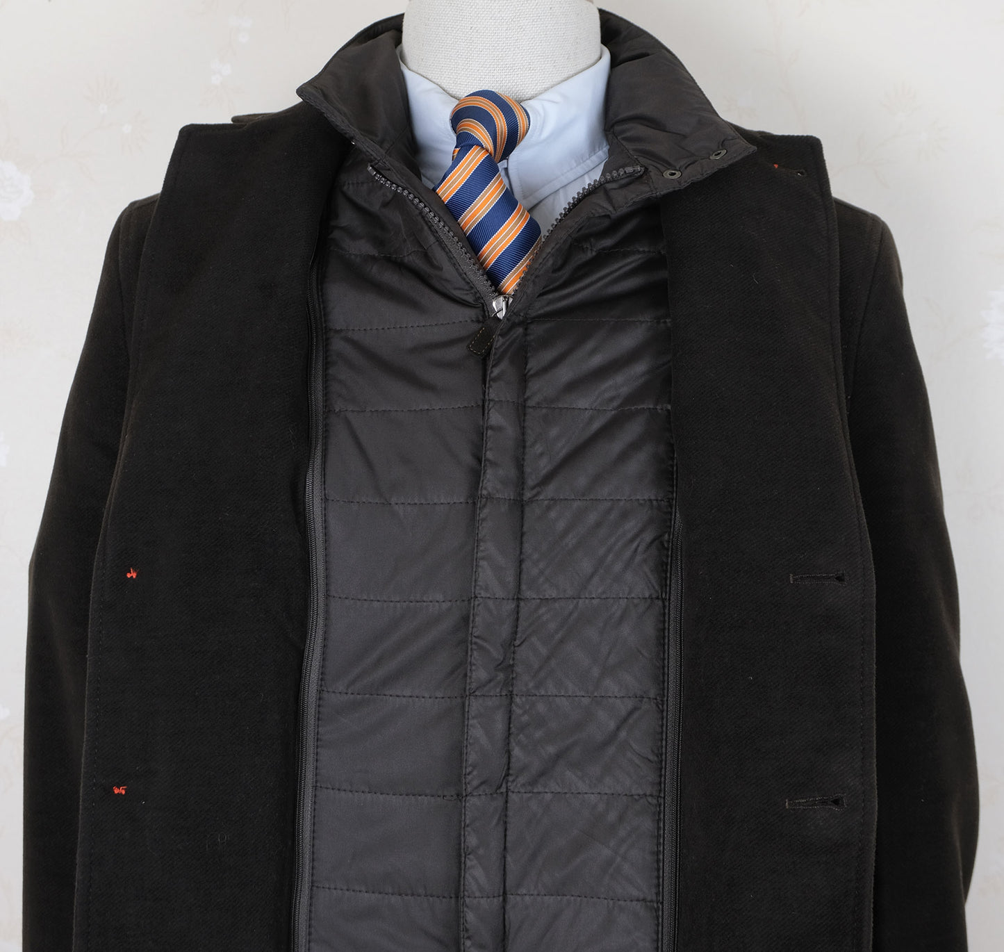 Sartoria Nervesa, brown outerwear jacket, size 38UK, thermal bib