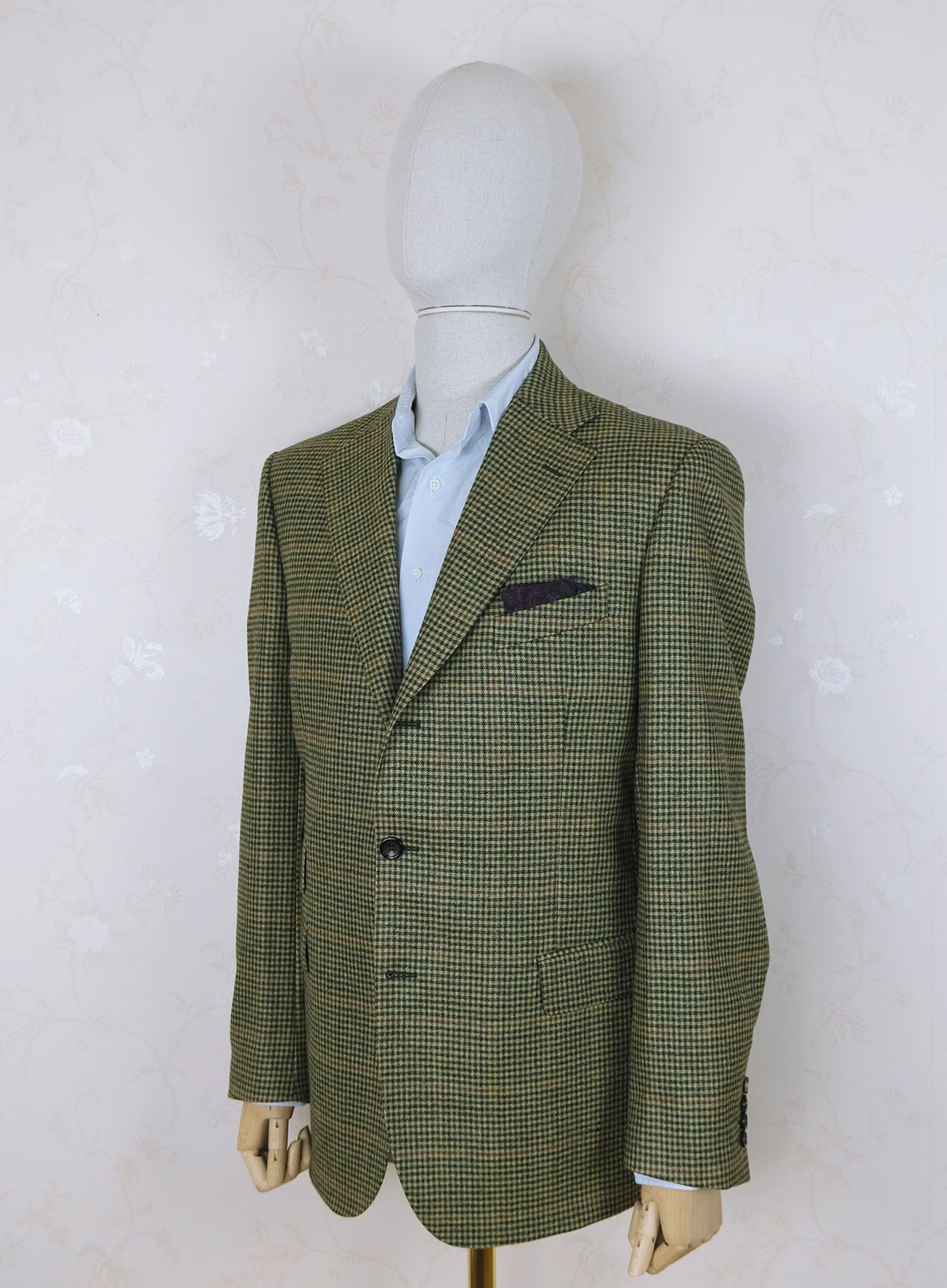 Eton, blue formal collar shirt, size 45