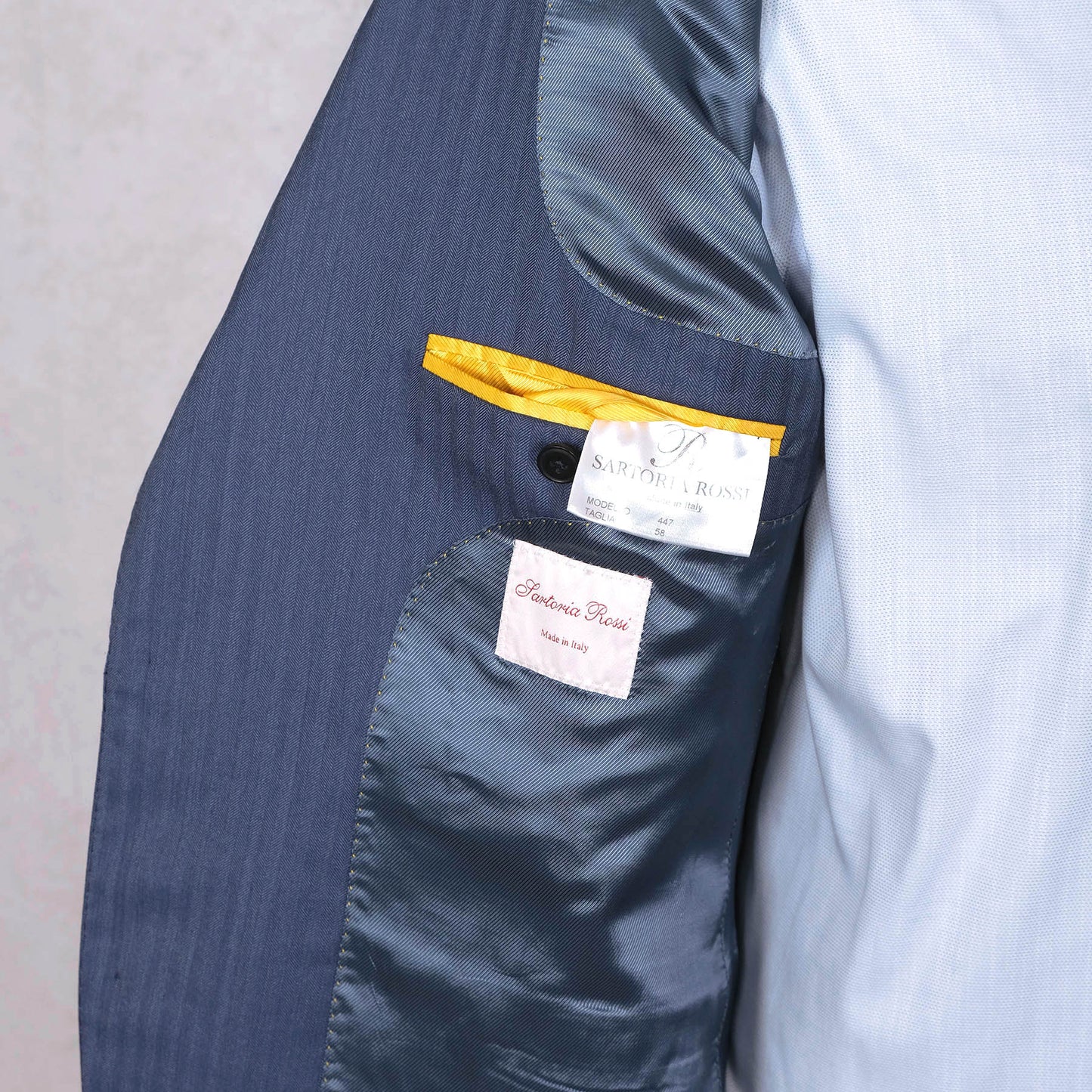 Sartoria Rossi, sininen irtotakki, koko 56, hieno kangas