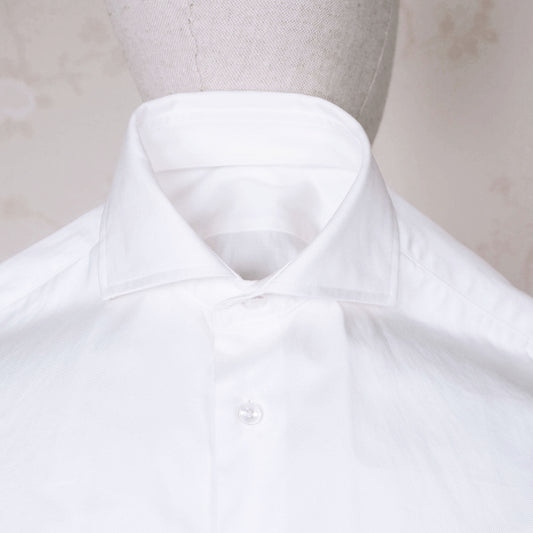Sartoria Rossi, white collar shirt, collar size 36, French cuffs, XS