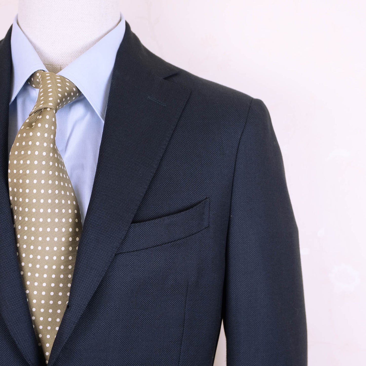 Scuderi, blue business suit, size 38 UK, light wool