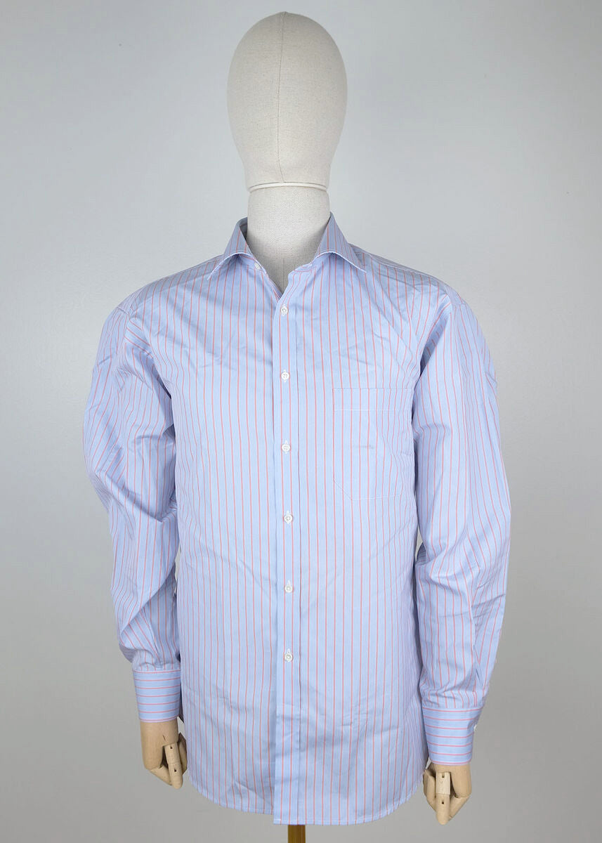 Stenströms, blue stripe collar shirt, size 43