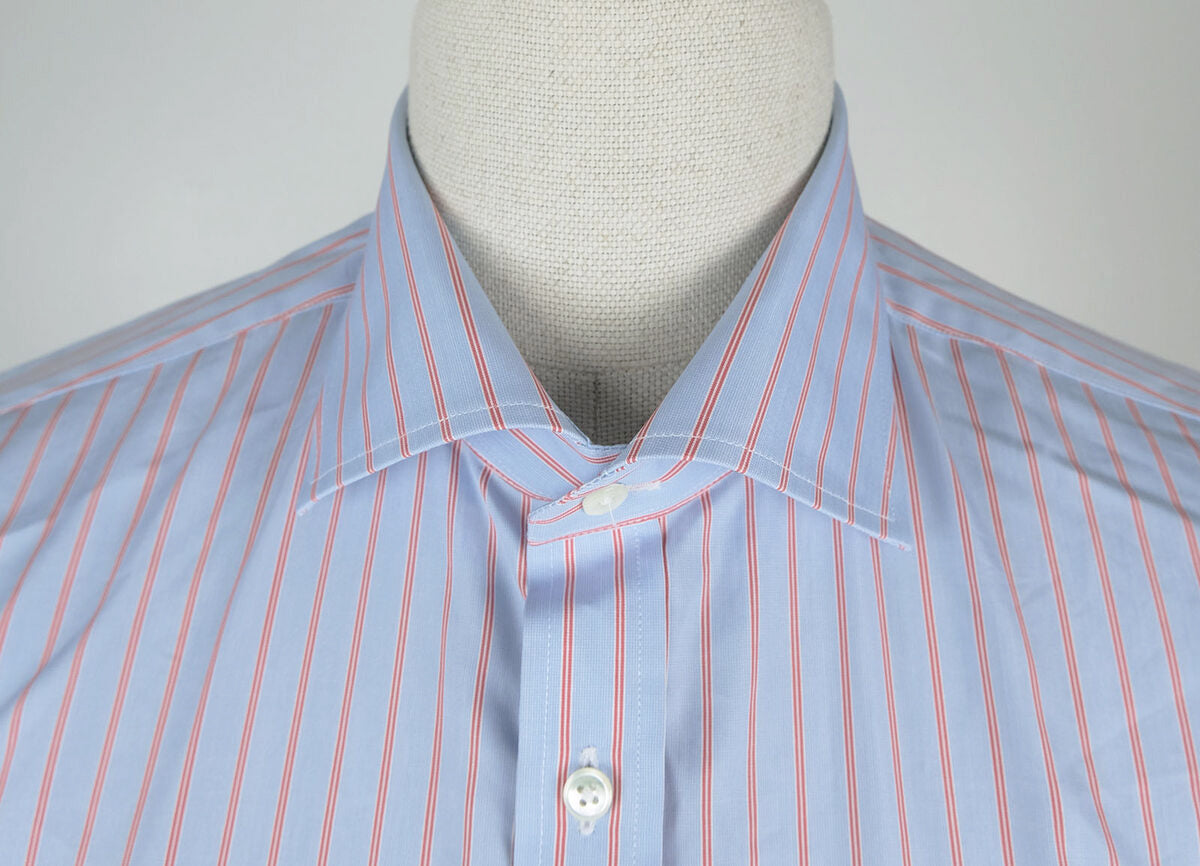 Stenströms, blue stripe collar shirt, size 43
