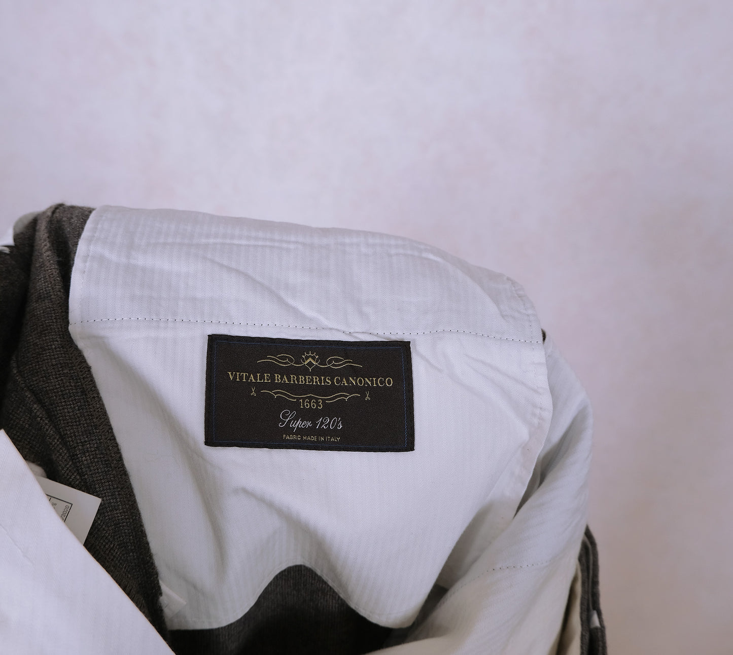 Suitsupply, harmaat suorat housut, koko 50, flanellikangas