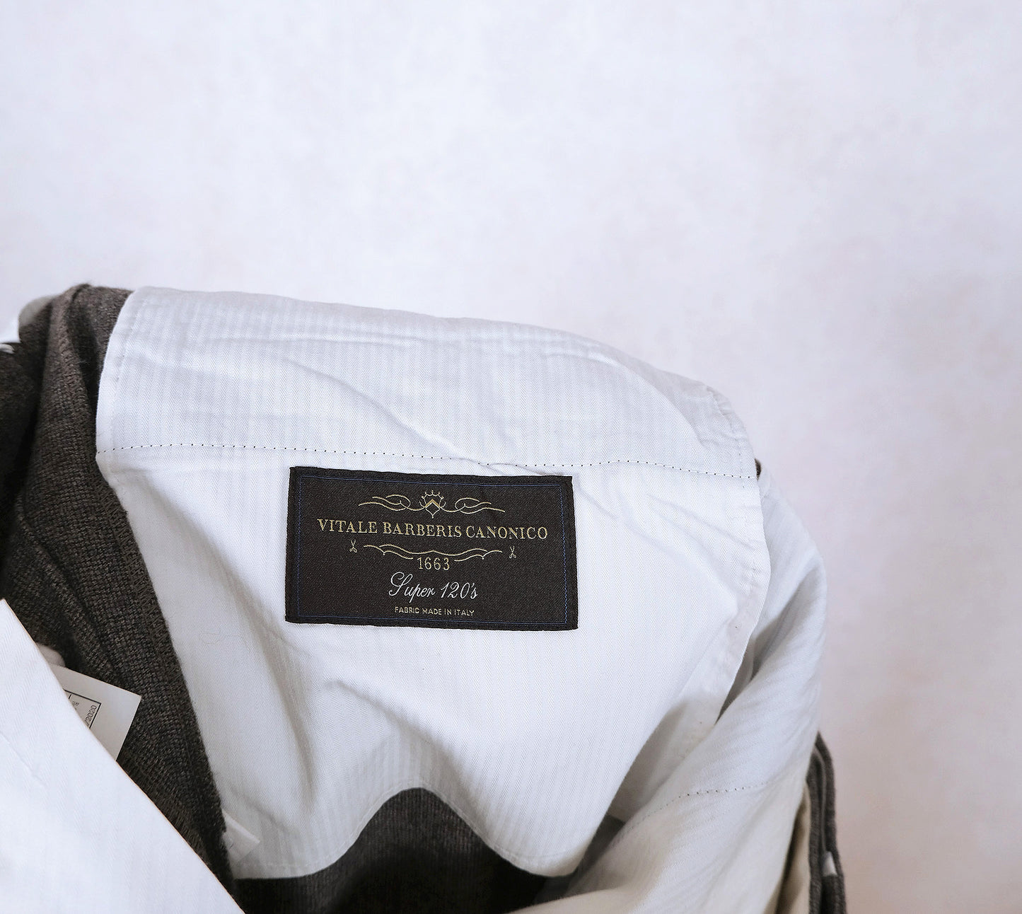Suitsupply, harmaat suorat housut, koko 50, flanellikangas