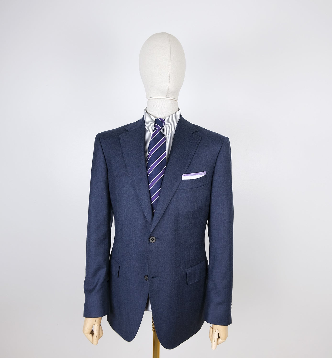 Suitsupply, brown wool-silk-linen jacket, size 48EU, slim – Pukimo