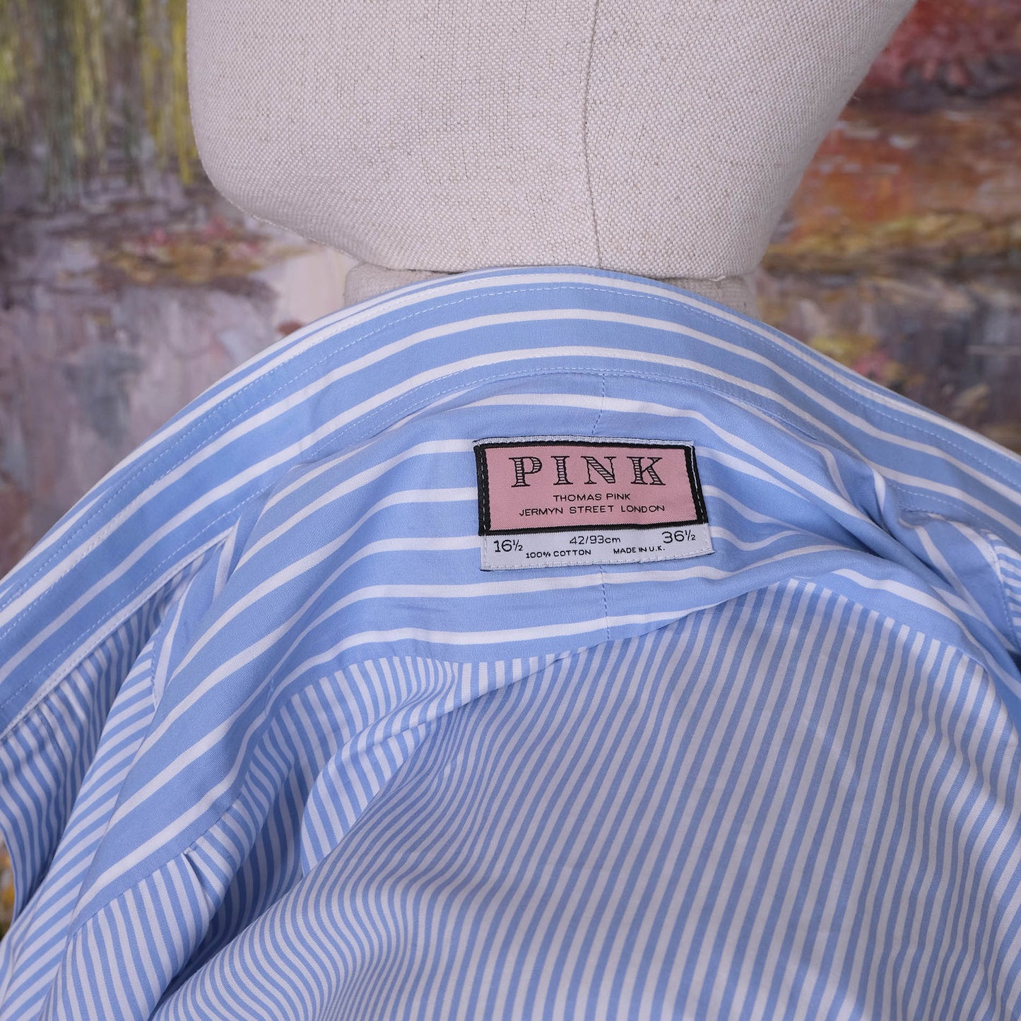 Thomas Pink, sininen pukupaita, koko 42, tehty Britanniassa