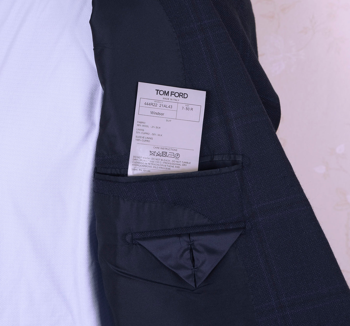 Tom Ford, käsintehty sininen irtotakki, koko 50 (kuin 48), ovh 4700 e