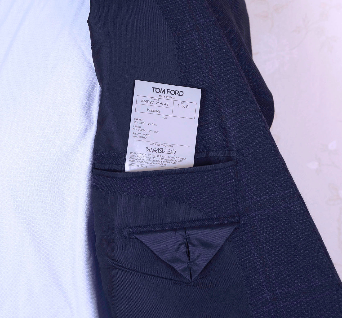 Tom Ford, käsintehty sininen irtotakki, koko 50 (kuin 48), ovh 4700 e