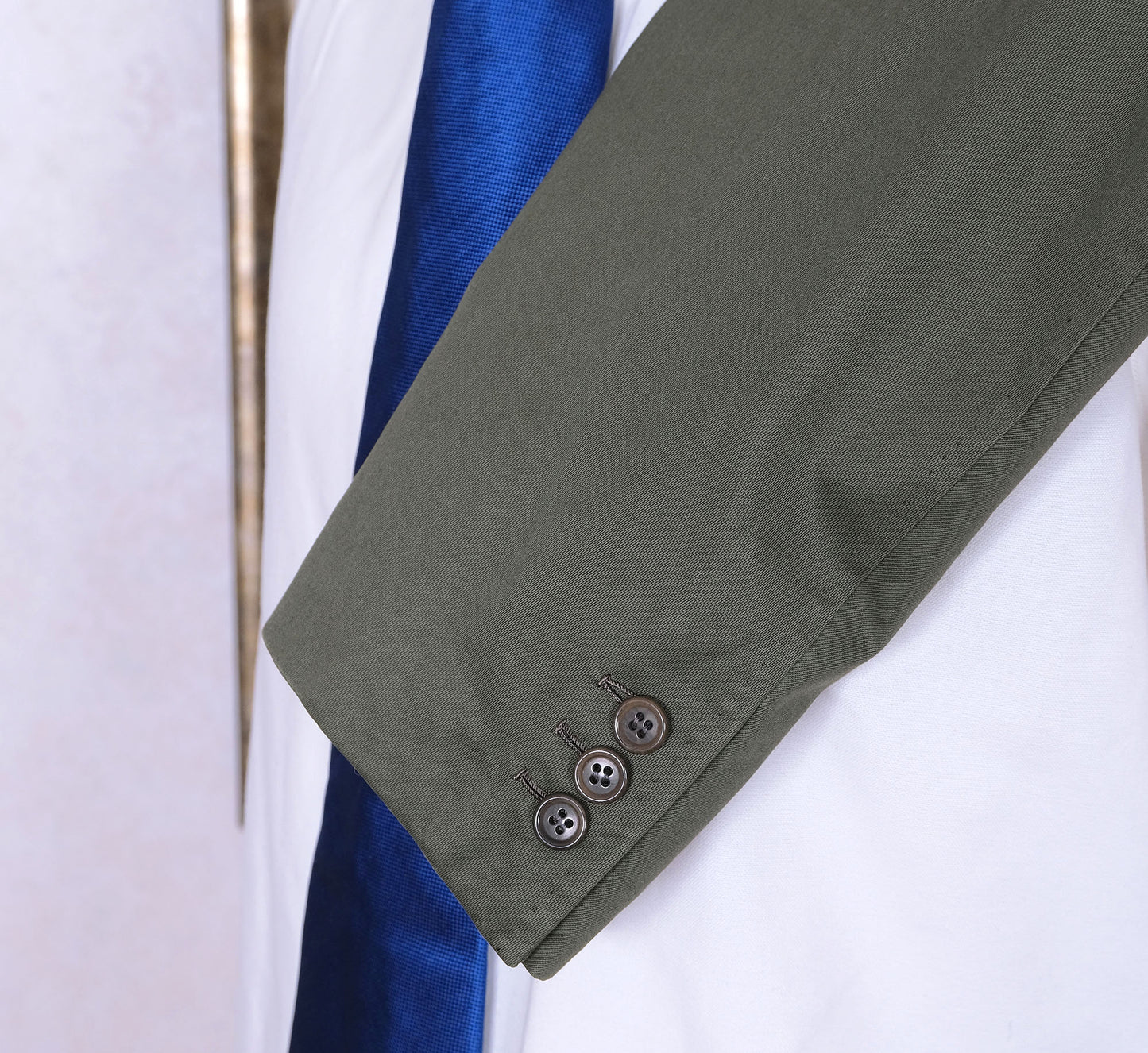 Tommy and Giulio Caraceni, green cotton jacket, size 36UK, made for the fashion designer Valentino