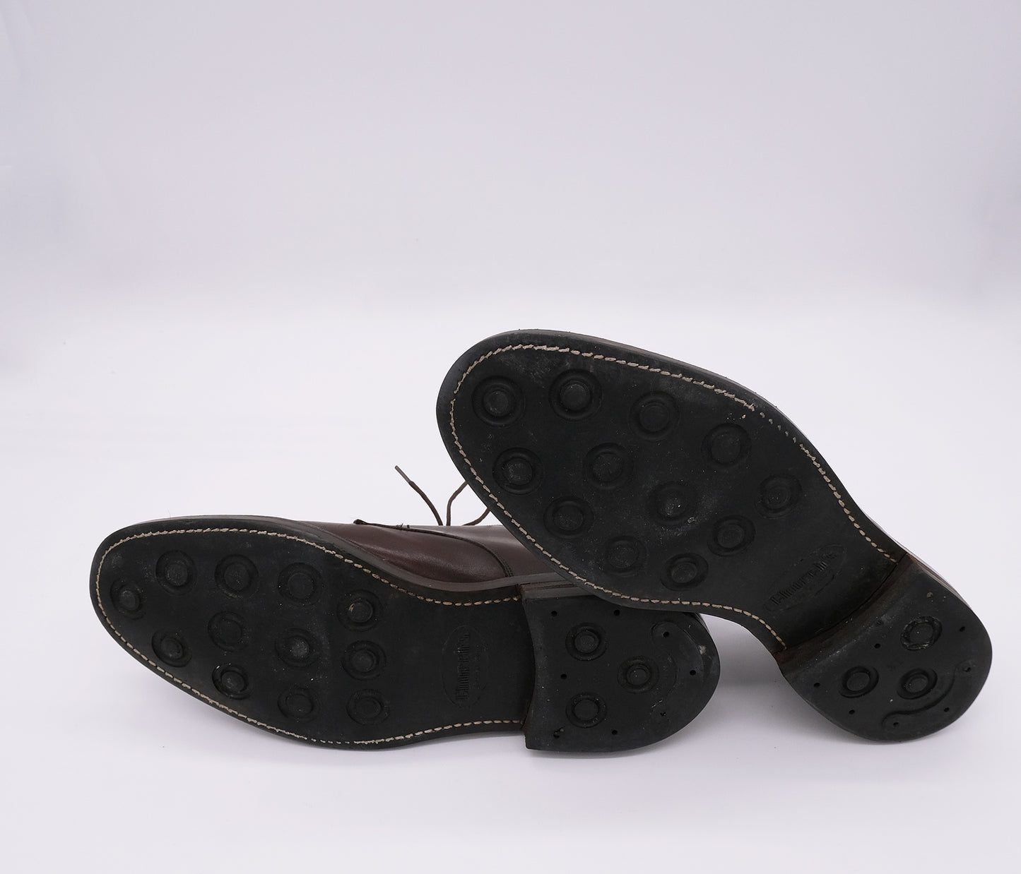 Church's Shoes, brown leather derby, size 42EU, sturdy rubber sole