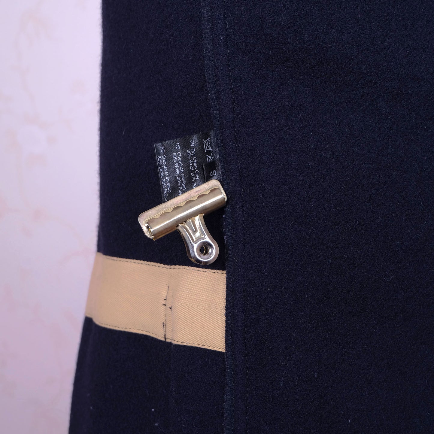 Gloverall, blue duffle coat, size S, made in England