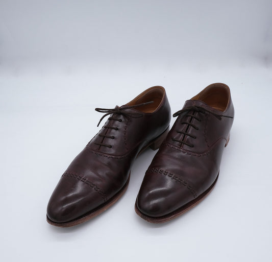 John Lobb, tummanpunaiset pukukengät, koko 42, keräilymalli