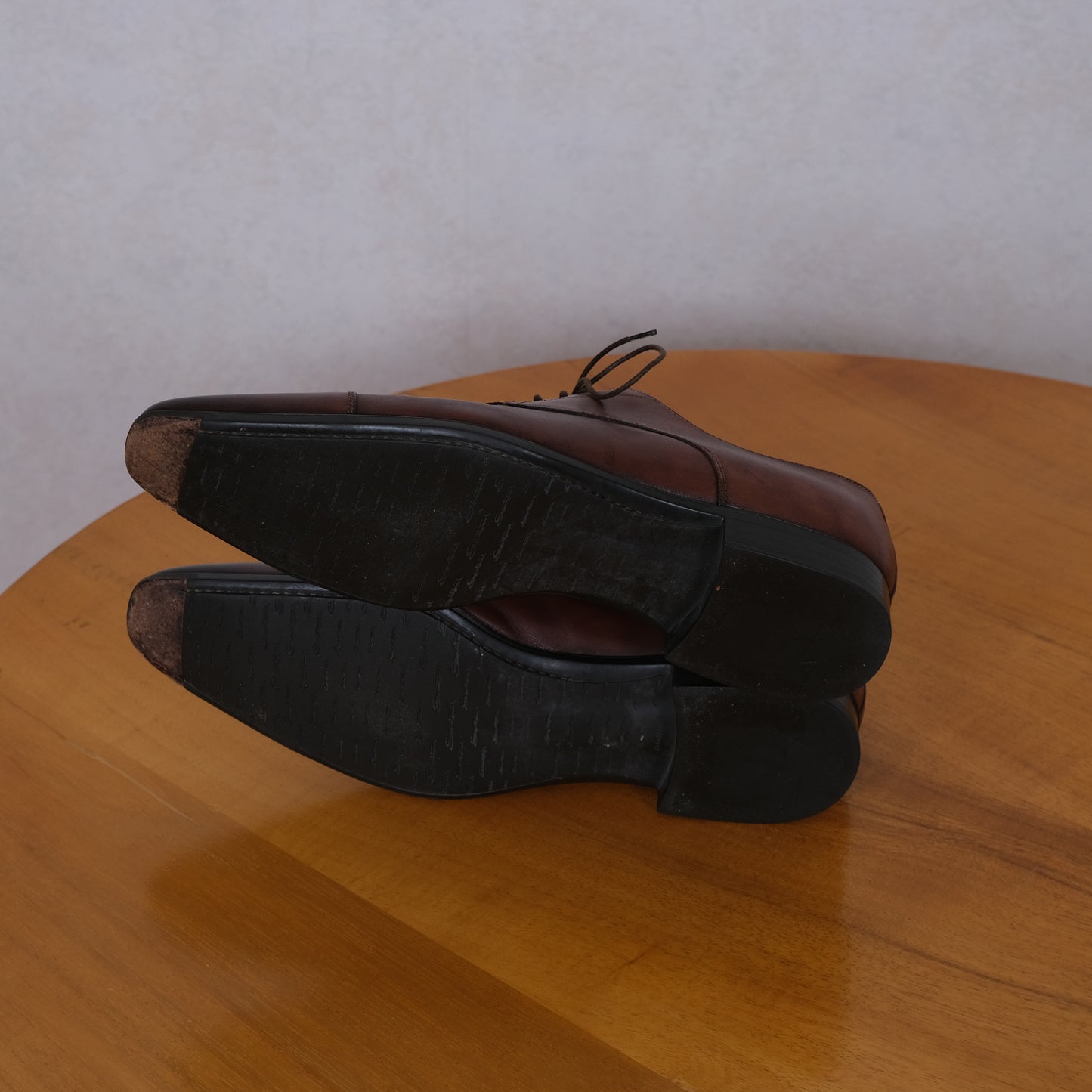 Santoni, ruskeat nauhakengät, koko 42, kumipohja