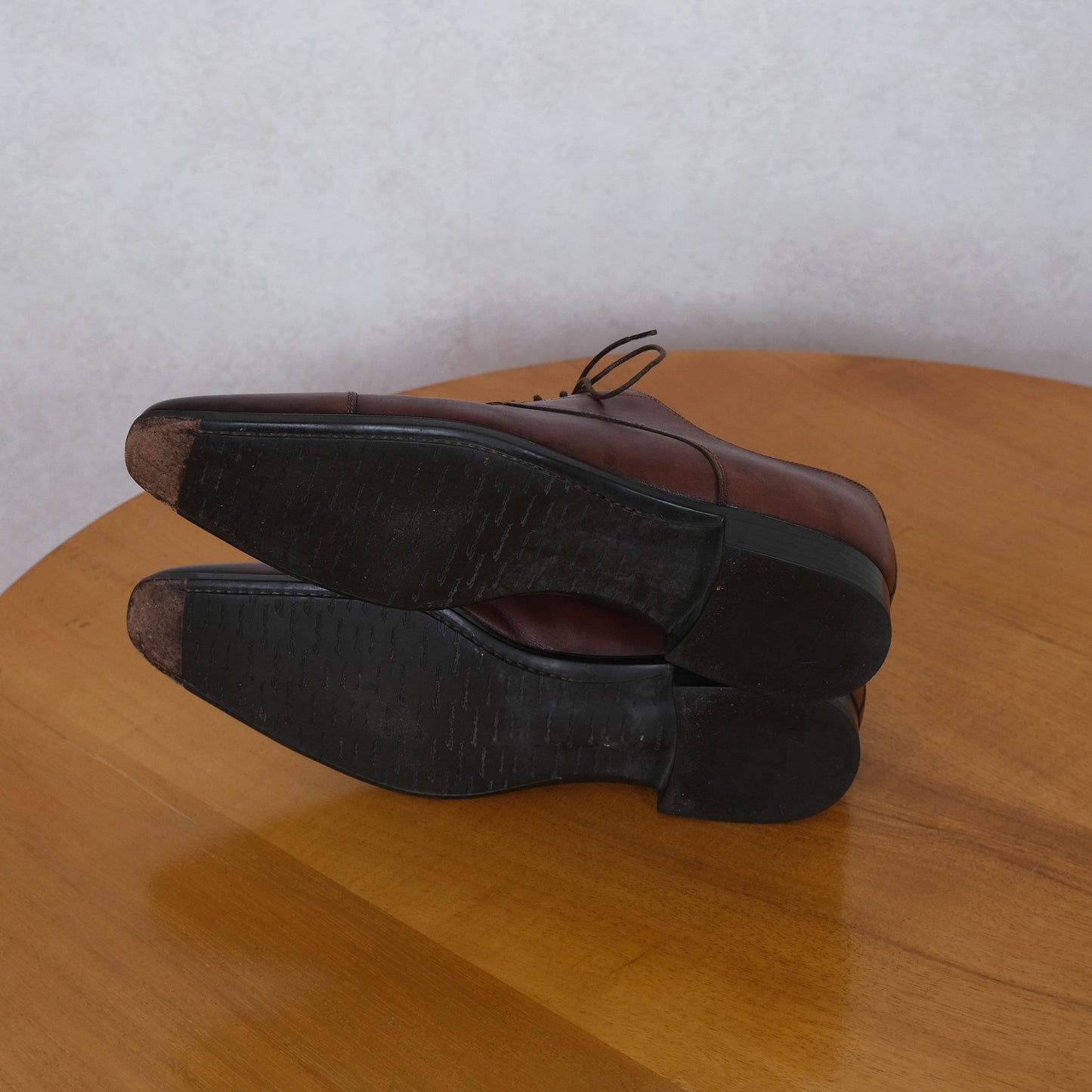 Santoni, ruskeat nauhakengät, koko 42, kumipohja