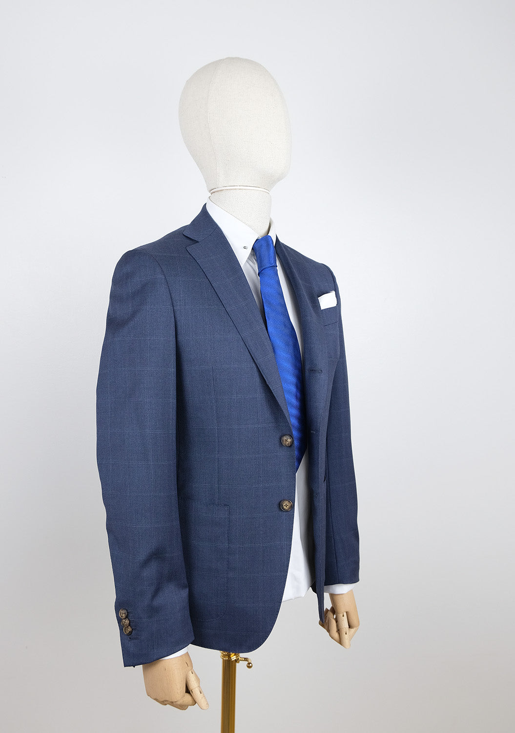 Scuderi, blue check suit, size 36UK, made to measure, RRP 1450 e