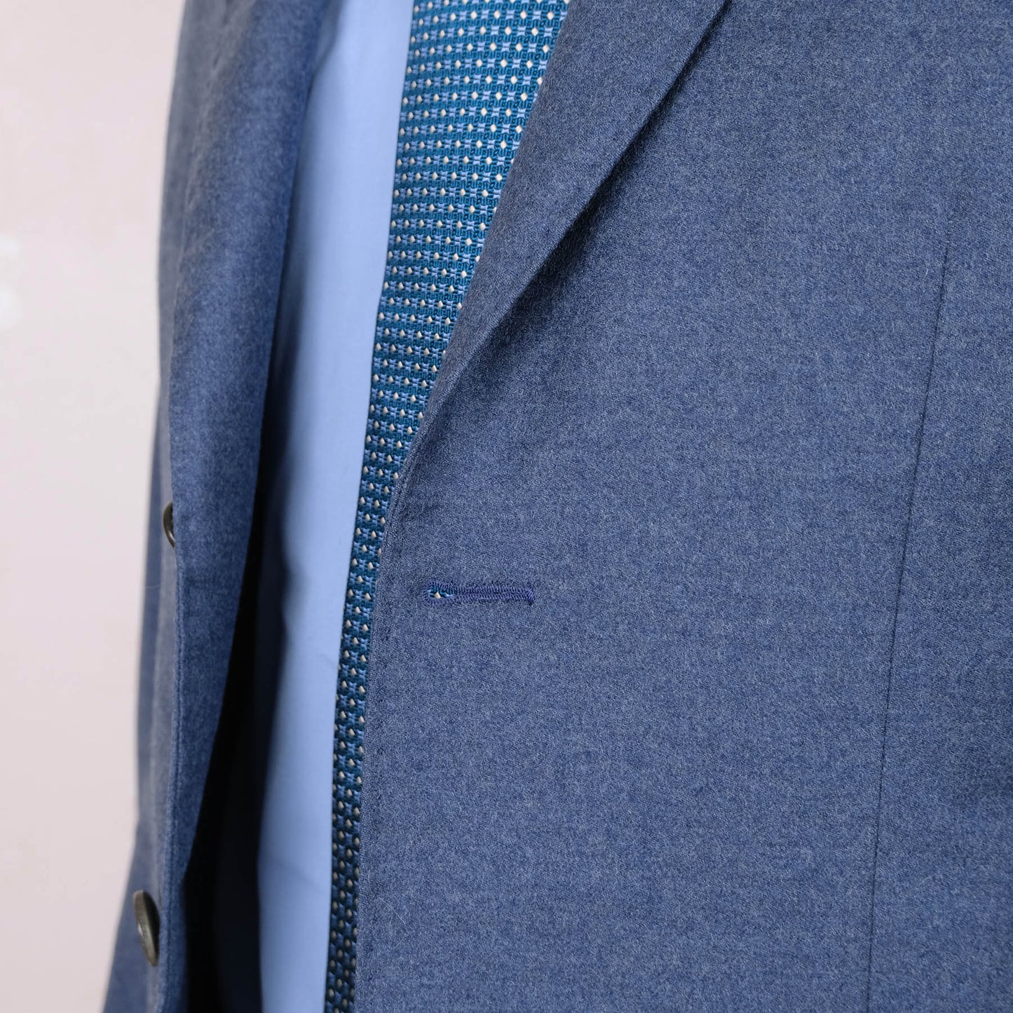 Bespoke tailor Eklund, blue suit, size 38UK, Finnish craftsmanship